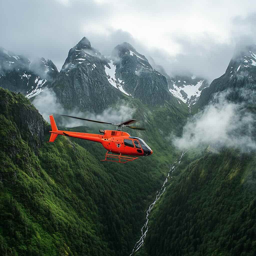Tour en hélicoptère
